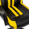 Кресло компьютерное BRABIX "Stripe GM-202", экокожа, черное/желтое, 532510 по низкой цене оптом 