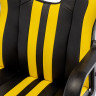 Кресло компьютерное BRABIX "Stripe GM-202", экокожа, черное/желтое, 532510 по низкой цене оптом 