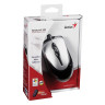 Мышь проводная GENIUS NetScroll 100 V2, USB, 2 кнопки + 1 колесо-кнопка, оптическая, чёрно-серебристая, 31010232100 по низкой цене оптом Краснодар, Москва, Уфа, Казань, Барнаул, Владивосток, Хабаровск, Сахалин, Красноярск, Екатеренбург, 