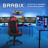Кресло компьютерное BRABIX "GT Racer GM-101", подушка, ткань, черное/красное, 531820 по низкой цене оптом 