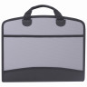Папка-портфель пластиковая BRAUBERG А4+ (375х305х60 мм), 4 отделения, 2 кармана, серая, 228685 по низкой цене оптом Краснодар, Москва, Уфа, Казань, Барнаул, Владивосток, Хабаровск, Сахалин, Красноярск, Екатеренбург, 