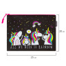 Папка для тетрадей A5 BRAUBERG, мягкий, водонепроницаемая молния, "Unicorns", 25х20 см, 229259 по низкой цене оптом 