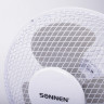 Вентилятор настольный SONNEN FT23-B6, d=23 см, 25 Вт, на подставке, 2 скоростных режима, белый/серый, 451038 по низкой цене оптом 