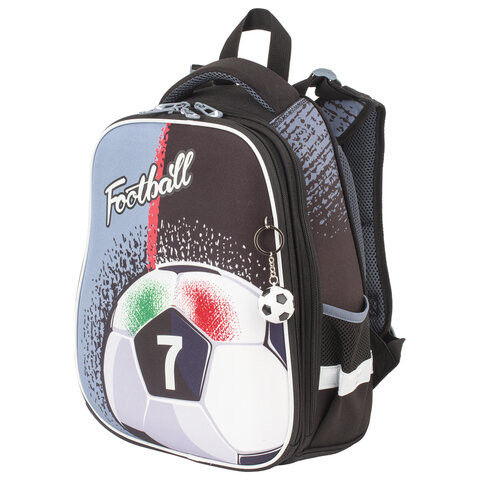 Ранец BRAUBERG PREMIUM, 2 отделения, с брелком, "Ball", СВЕТЯЩИЙСЯ, 38х29х16 см, 229909 по низкой цене оптом 