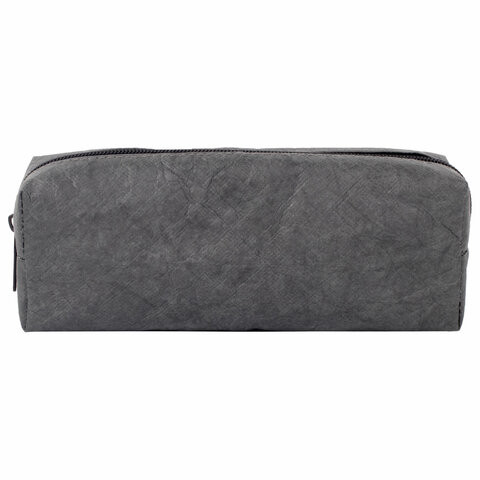 Пенал-косметичка BRAUBERG "TYVEK", крафт-текстиль, графитовый, 21х5х8 см, 270045 по низкой цене оптом 