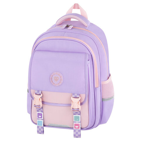 Рюкзак BRAUBERG SNAP, 2 отделения, 3 кармана, "Delicate lilac", 39х28х16 см, 272068 по низкой цене оптом 