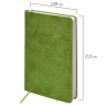 Ежедневник датированный 2026 А5 138x213мм BRAUBERG Foliage, под кожу гибкий, зеленый, 117128 по низкой цене оптом 