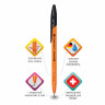 Ручка шариковая BRAUBERG "ULTRA ORANGE", ЧЕРНАЯ, узел 0,7 мм, чернила ГЕРМАНИЯ, наконечник ШВЕЙЦАРИЯ, 143563 по низкой цене оптом Краснодар, Москва, Уфа, Казань, Барнаул, Владивосток, Хабаровск, Сахалин, Красноярск, Екатеренбург, 