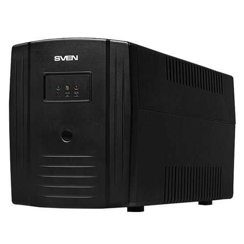 Источник бесперебойного питания SVEN Pro 1000, 1000VA (720W), 3 евророзетки, 2 розетки RJ45, SV-013868 по низкой цене оптом 