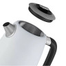 Чайник KITFORT КТ-6121-2, 1,7 л, 2200 Вт, закрытый нагревательный элемент, LED-дисплей, ТЕРМОРЕГУЛЯТОР, сталь, белый по низкой цене оптом Краснодар, Москва, Уфа, Казань, Барнаул, Владивосток, Хабаровск, Сахалин, Красноярск, Екатеренбург, 