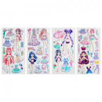 Наклейки зефирные "Переодевашки", 19,5х9,5 см, ассорти 4 вида, FUNSTER (ФАНСТЕР), 666103