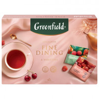 Чай GREENFIELD "Коллекция изысканного чая" ассорти 6 вкусов, НАБОР, 30 пирамидок 54,5 г, ш/к 20001, 2000-10