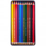 Карандаши цветные художественные 12 ЦВЕТОВ KOH-I-NOOR "Polycolor", 3,8 мм, металлическая коробка, 3822/12, 3822012002PL по низкой цене оптом 