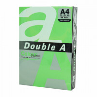 Бумага цветная DOUBLE A, А4, 80г/м2, 500 л, интенсив, зелёная, ш/к 31958