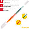 Текстовыделитель двухсторонний Crown "Multi Hi-Lighter Twin" оранжевый/зеленый, 3/2мм по низкой цене оптом 