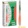 Текстовыделитель двухсторонний Crown "Multi Hi-Lighter Twin" оранжевый/зеленый, 3/2мм по низкой цене оптом 