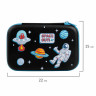 Пенал BRAUBERG KIDS большой удобный с откидной планкой, EVA, 22х15х4 см, "Space out", 271556 по низкой цене оптом 