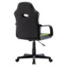 Кресло компьютерное BRABIX "Stripe GM-202", экокожа, черное/зеленое, 532511 по низкой цене оптом 
