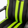 Кресло компьютерное BRABIX "Stripe GM-202", экокожа, черное/зеленое, 532511 по низкой цене оптом 