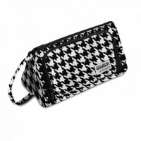 Пенал-косметичка BRAUBERG с ручкой, 1 откидная планка, полиэстер, 22x10х8 см, "Houndstooth", 271560