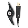 Наушники с микрофоном (гарнитура) LOGITECH H390, проводная, компьютерная, 2,4 м, стерео, USB, черная, 981-000406 по низкой цене оптом 