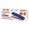 Степлер №10 STAFF "Basic", до 10 листов, с антистеплером, синий, 227405 по низкой цене оптом 