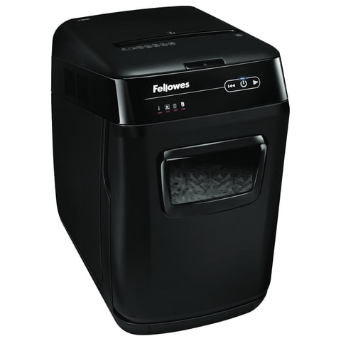 Уничтожитель (шредер) FELLOWES AUTOMAX 150C, АВТОПОДАЧА, 4 уровень секретности, фрагменты 4x38 мм, 150 листов, 32 л., FS-4680101 по низкой цене оптом 