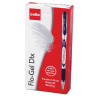 Ручка гелевая с грипом CELLO "Flo Gel", ЧЕРНАЯ, корпус с печатью, игольчатый узел 0,5 мм, линия письма 0,3 мм, 306265010/к по низкой цене оптом Краснодар, Москва, Уфа, Казань, Барнаул, Владивосток, Хабаровск, Сахалин, Красноярск, Екатеренбург, 