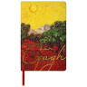 Ежедневник недатированный А5 (138х213 мм), BRAUBERG VISTA, под кожу, гибкий, 136 л., "Van Gogh", 111987 по низкой цене оптом 