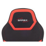 Кресло компьютерное BRABIX "Alpha GM-018", ткань/экокожа, черное/красное, 532637, GM-018_532637 по низкой цене оптом 
