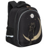 Ранец GRIZZLY анатомическая спинка, c брелоком, для девочек, "NIGHT CAT", 36х28х20 см, RAz-286-1/1 по низкой цене оптом 