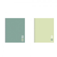 Тетрадь А5 80л. HATBER гребень, линия, Soft-touch ламинация, Special Spring (микс в спайке), 090171, 80Т5лВ2гр