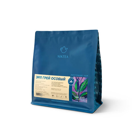 Чай листовой NIKTEA "Earl Grey Special" черный с бергамотом 250 г, TNIKTE-L00004 по низкой цене оптом 
