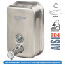 Диспенсер для жидкого мыла LAIMA PROFESSIONAL INOX (гарантия 3 года), 0,5 л, нержавеющая сталь, матовый, 605396 по низкой цене оптом  Диспенсер для жидкого мыла LAIMA PROFESSIONAL INOX (гарантия 3 года), 0,5 л, нержавеющая сталь, матовый, 605396 по низкой цене оптом