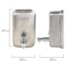 Диспенсер для жидкого мыла LAIMA PROFESSIONAL INOX (гарантия 3 года), 0,5 л, нержавеющая сталь, матовый, 605396 по низкой цене оптом  Диспенсер для жидкого мыла LAIMA PROFESSIONAL INOX (гарантия 3 года), 0,5 л, нержавеющая сталь, матовый, 605396 по низкой цене оптом