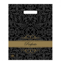 Пакет с вырубной ручкой ПВД, 37х30см, "Перфекто Шайн", 90мкм, ШК2314, н00112589