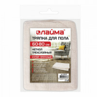 Тряпка для мытья пола 60х80 см, трехслойная, слой 120 г/м2, НЕТКОЛ 100% хлопок, LAIMA, 606632
