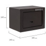 Сейф мебельный BRABIX "SF-140KL", 140х195х140 мм, ключевой замок, черный, 291140, S103BR210114 по низкой цене оптом 