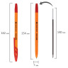 Ручка шариковая BRAUBERG "ULTRA ORANGE", КРАСНАЯ, узел 0,7 мм, чернила ГЕРМАНИЯ, наконечник ШВЕЙЦАРИЯ, 143564 по низкой цене оптом Краснодар, Москва, Уфа, Казань, Барнаул, Владивосток, Хабаровск, Сахалин, Красноярск, Екатеренбург, 