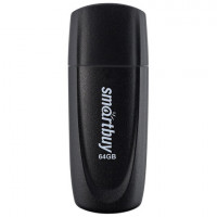 Флеш-диск 64GB SMARTBUY Scout USB 2.0, черный, SB064GB2SCK