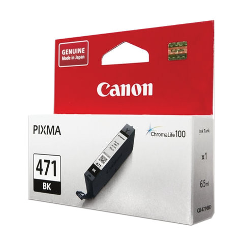Картридж струйный CANON (CLI-471BK) PIXMA MG5740/MG6840/MG7740, черный, оригинальный, ресурс 1105 стр., 0400C001 по низкой цене оптом 