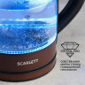 Чайник SCARLETT SC-EK27G98, 1,7 л, 2200 Вт, закрытый нагревательный элемент, стекло, коричневый по низкой цене оптом Краснодар, Москва, Уфа, Казань, Барнаул, Владивосток, Хабаровск, Сахалин, Красноярск, Екатеренбург, 