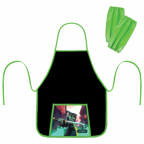 Фартук с нарукавниками для уроков труда ПИФАГОР, 1 карман, 46х54 см, Sharp sword, 273625 по низкой цене оптом Фартук с нарукавниками для уроков труда ПИФАГОР, 1 карман, 46х54 см, Sharp sword, 273625 по низкой цене оптом