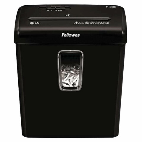 Уничтожитель (шредер) FELLOWES POWERSHRED P-30C, 4 уровень секретности, фрагменты 4х34мм, 6лст., 15л, FS-60081 по низкой цене оптом Краснодар, Москва, Уфа, Казань, Барнаул, Владивосток, Хабаровск, Сахалин, Красноярск, Екатеренбург, 
