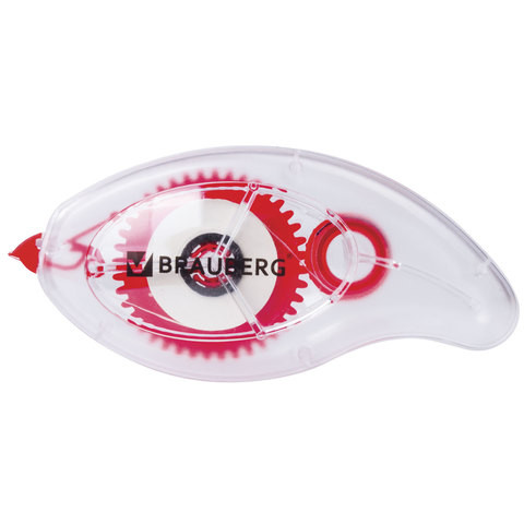 Корректирующая лента BRAUBERG "Red Power", 5 мм х 8 м, в упаковке с европодвесом, 222053 по низкой цене оптом Краснодар, Москва, Уфа, Казань, Барнаул, Владивосток, Хабаровск, Сахалин, Красноярск, Екатеренбург, 