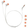 Наушники с микрофоном (гарнитура) JBL T110 WHT, проводные, 1,2 м, вкладыши, стерео, белые, T110WHT по низкой цене оптом Краснодар, Москва, Уфа, Казань, Барнаул, Владивосток, Хабаровск, Сахалин, Красноярск, Екатеренбург, 