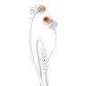 Наушники с микрофоном (гарнитура) JBL T110 WHT, проводные, 1,2 м, вкладыши, стерео, белые, T110WHT по низкой цене оптом Краснодар, Москва, Уфа, Казань, Барнаул, Владивосток, Хабаровск, Сахалин, Красноярск, Екатеренбург, 