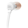 Наушники с микрофоном (гарнитура) JBL T110 WHT, проводные, 1,2 м, вкладыши, стерео, белые, T110WHT по низкой цене оптом Краснодар, Москва, Уфа, Казань, Барнаул, Владивосток, Хабаровск, Сахалин, Красноярск, Екатеренбург, 