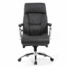 Кресло из натуральной кожи BRABIX PREMIUM "Phaeton EX-502", хром, черное, 530882 по низкой цене оптом 