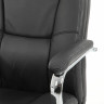Кресло из натуральной кожи BRABIX PREMIUM "Phaeton EX-502", хром, черное, 530882 по низкой цене оптом 